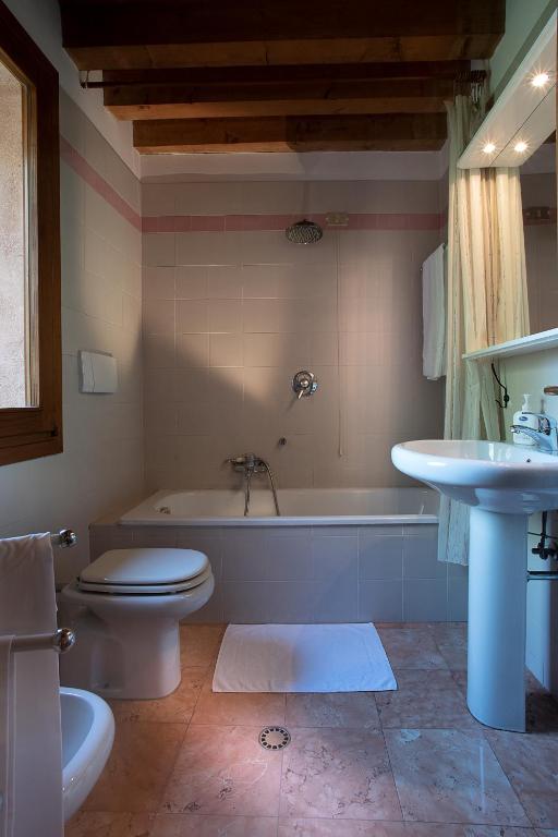 Koupelna v ubytování Hotel Al Castello