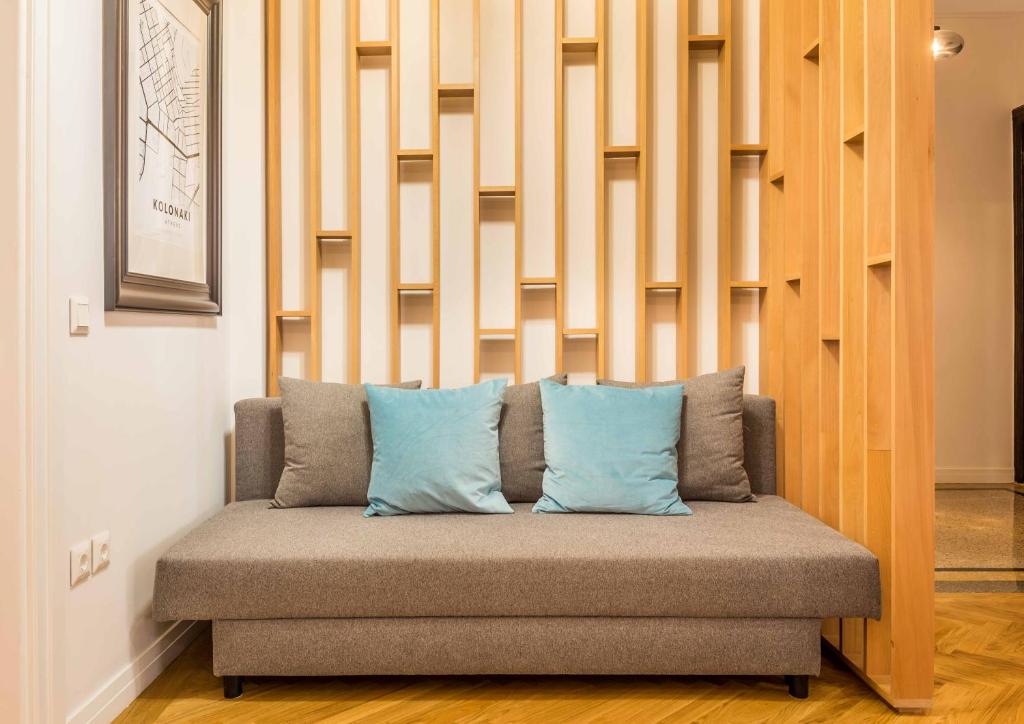 A seating area at Welcome To The Kolonaki!