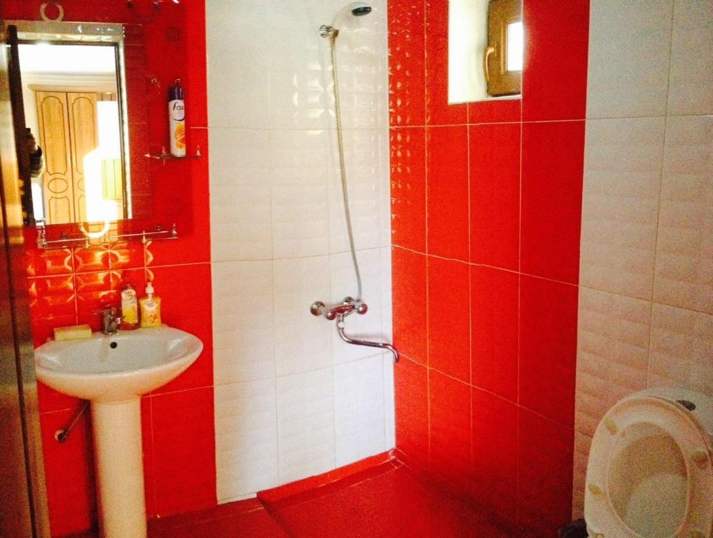 Koupelna v ubytování Valetta hotel Tsaghkadzor