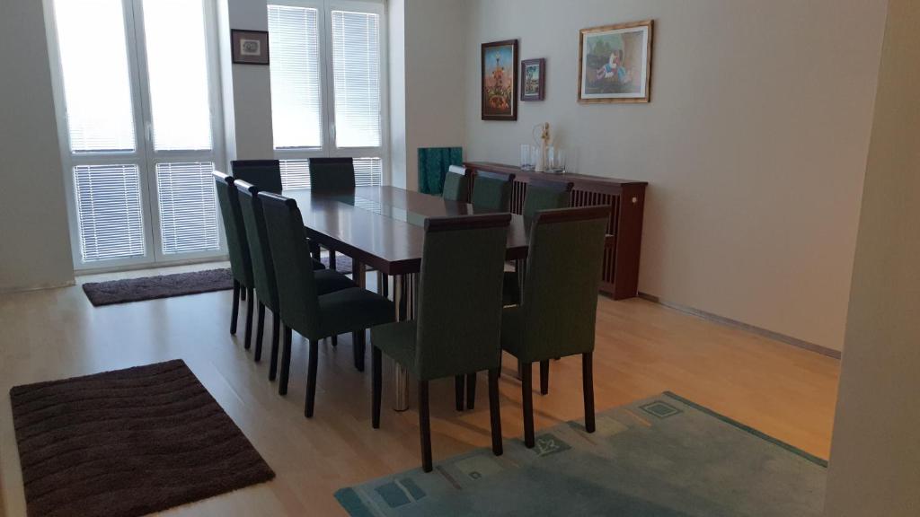 A seating area at Apartmán Lomnica