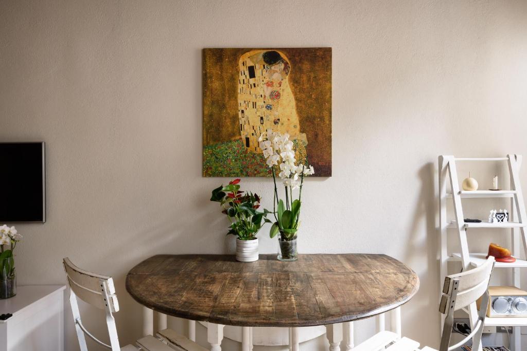 Televízia a/alebo spoločenská miestnosť v ubytovaní In Arezzo Apartment