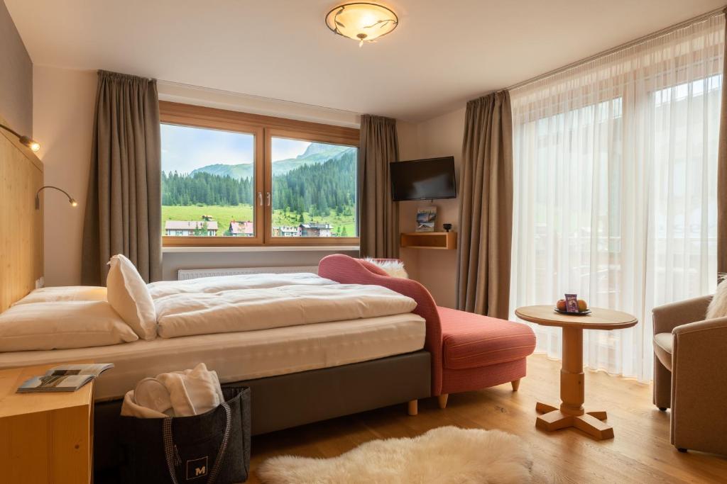 Postel nebo postele na pokoji v ubytování Haus Melitta