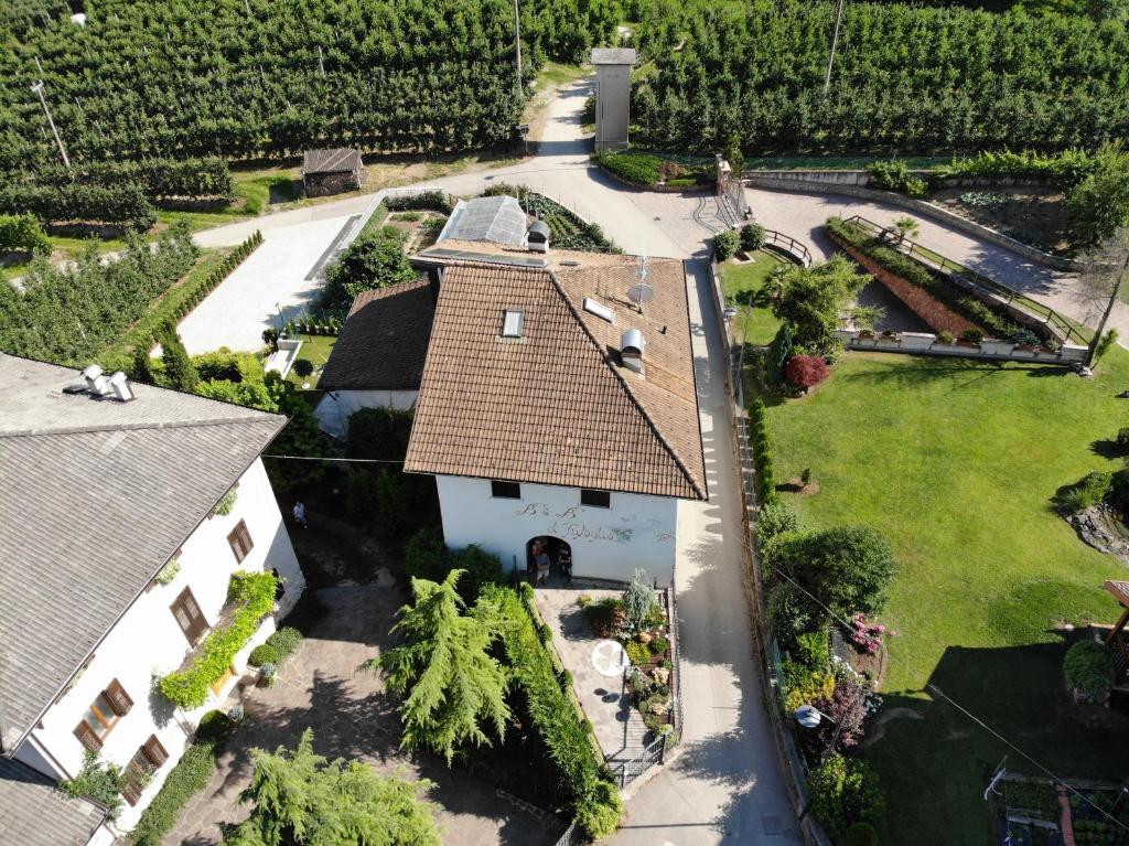 una vista aérea de una casa con techo en Al Trifoglio, en Campodenno