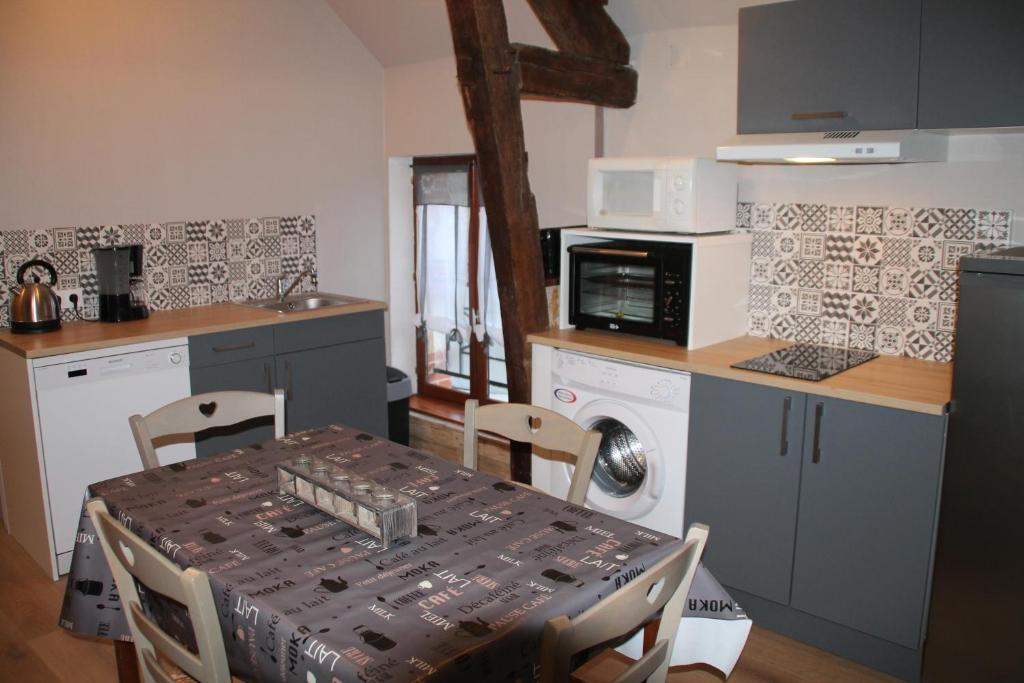 appartement Le Rive Gauche廚房或簡易廚房