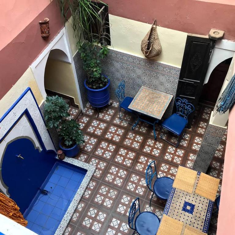 Posezení v ubytování Riad Jakoura