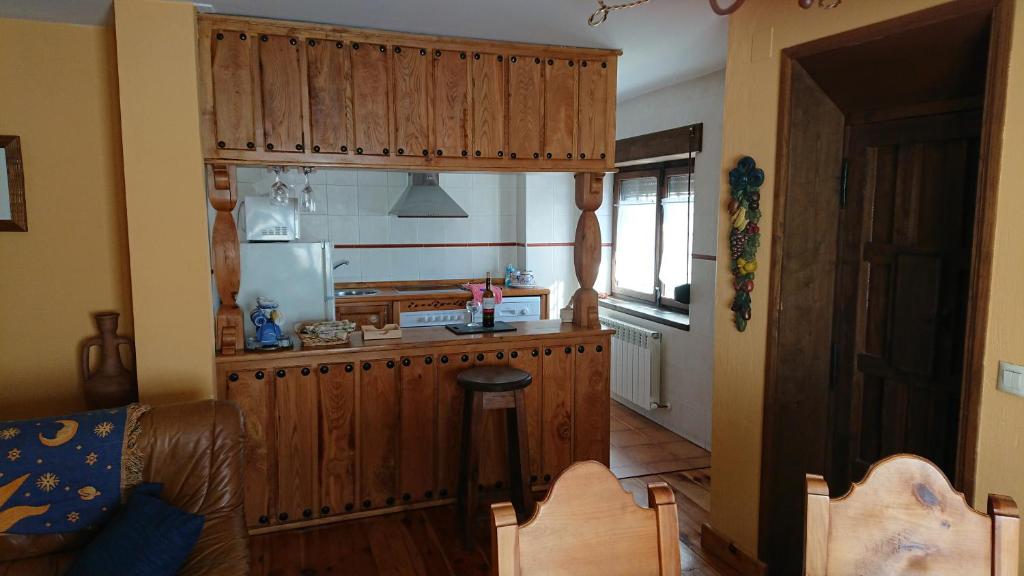 Kuchyň nebo kuchyňský kout v ubytování Artesano I y III