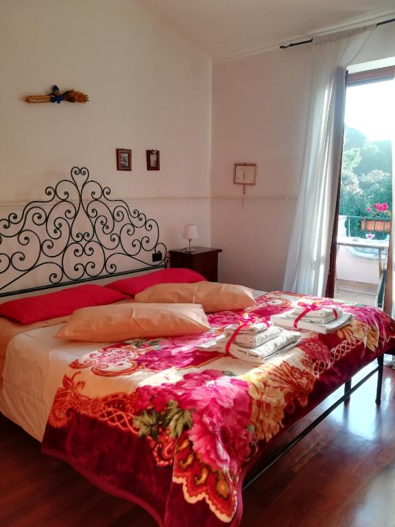Posteľ alebo postele v izbe v ubytovaní Villa Curti