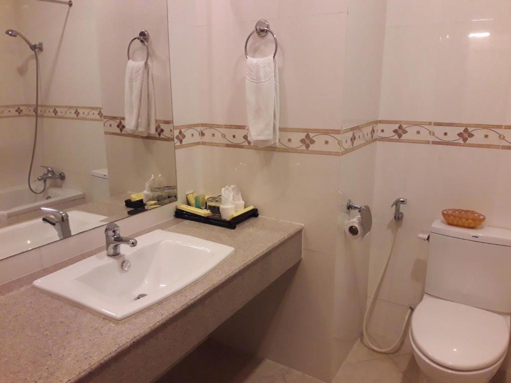 Koupelna v ubytování Stung Sangke Hotel