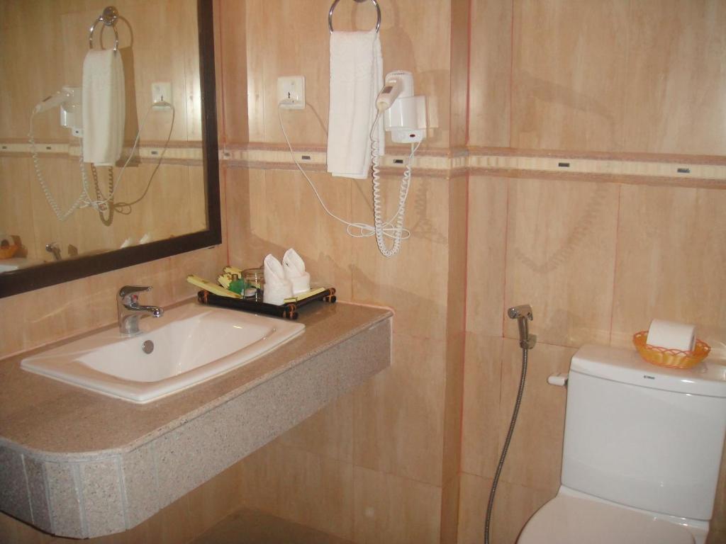 Koupelna v ubytování Stung Sangke Hotel