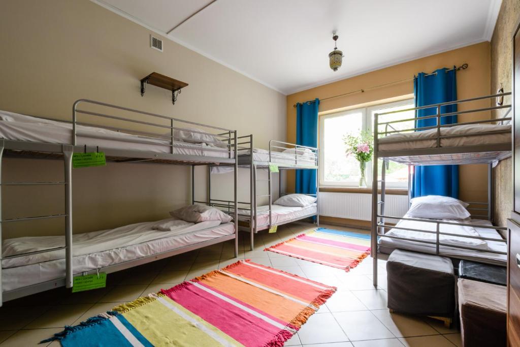 Postel nebo postele na pokoji v ubytování Hostel Krokodyl-Stara Praga