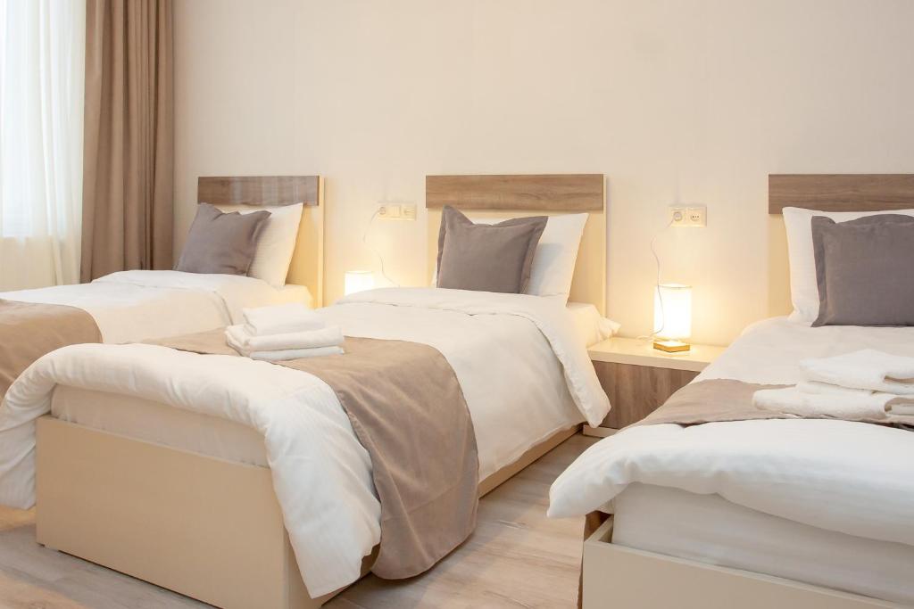 Postel nebo postele na pokoji v ubytování Hotel Casa calda