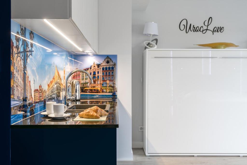 Kuchyň nebo kuchyňský kout v ubytování Dream4You Apartments