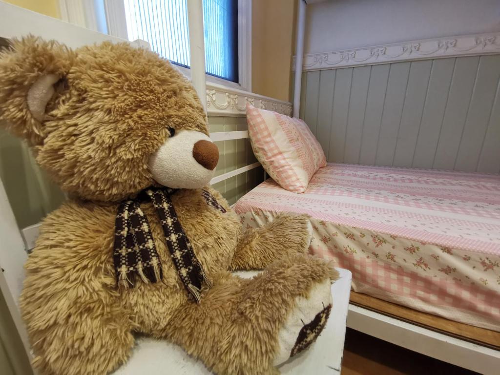 Postel nebo postele na pokoji v ubytování 橙舍一館 TW Hostel I