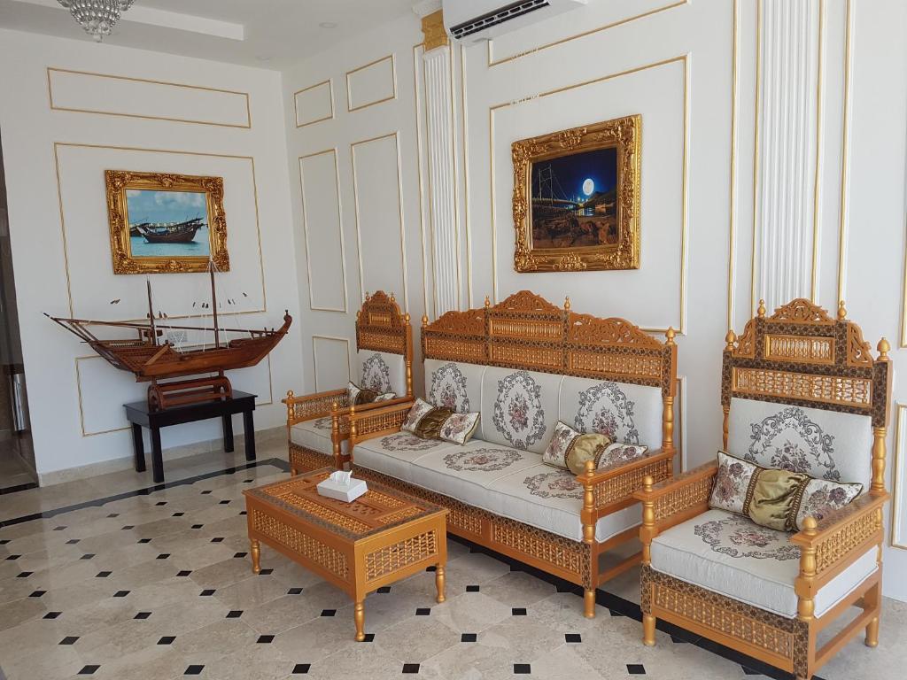 Istumisnurk majutusasutuses Sea Hotel Apartment