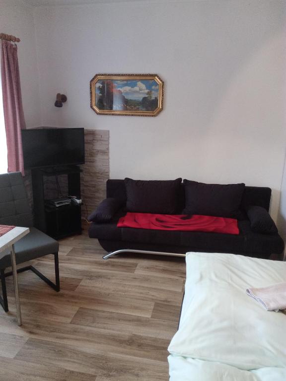 Posezení v ubytování Am Mühlteich