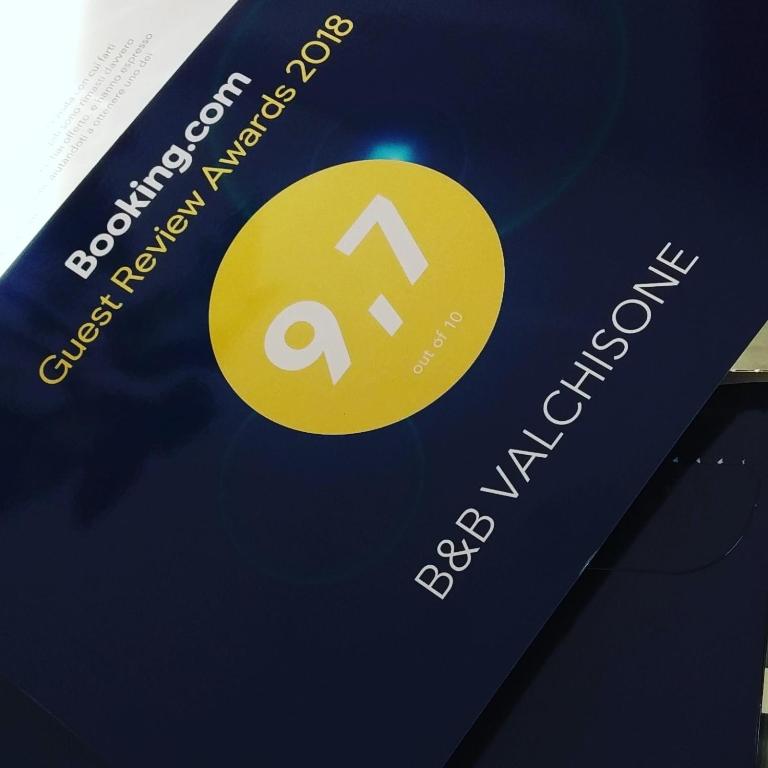 Certifikát, hodnocení, plakát nebo jiný dokument vystavený v ubytování B&B VALCHISONE