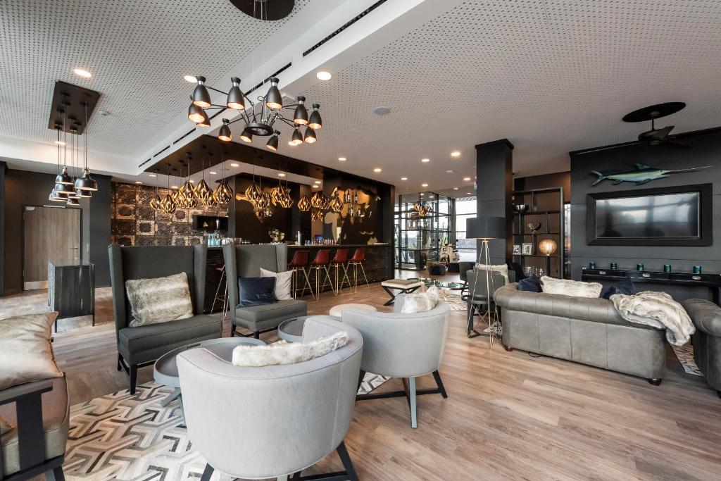 Posezení v ubytování HARBR. hotel Heilbronn