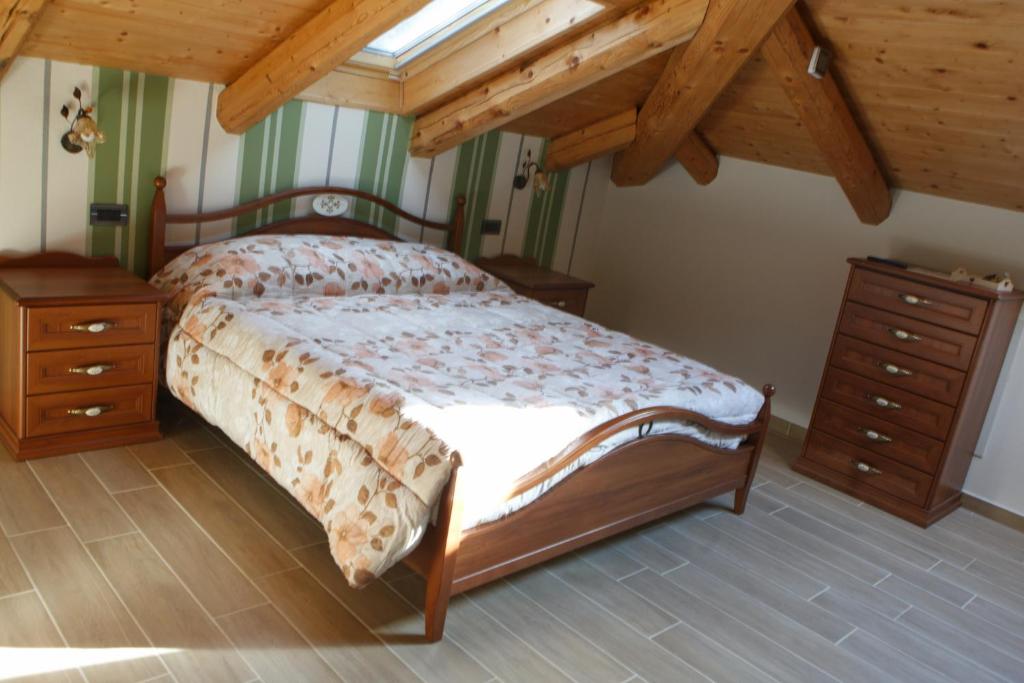 Postel nebo postele na pokoji v ubytování Il Bambuseto