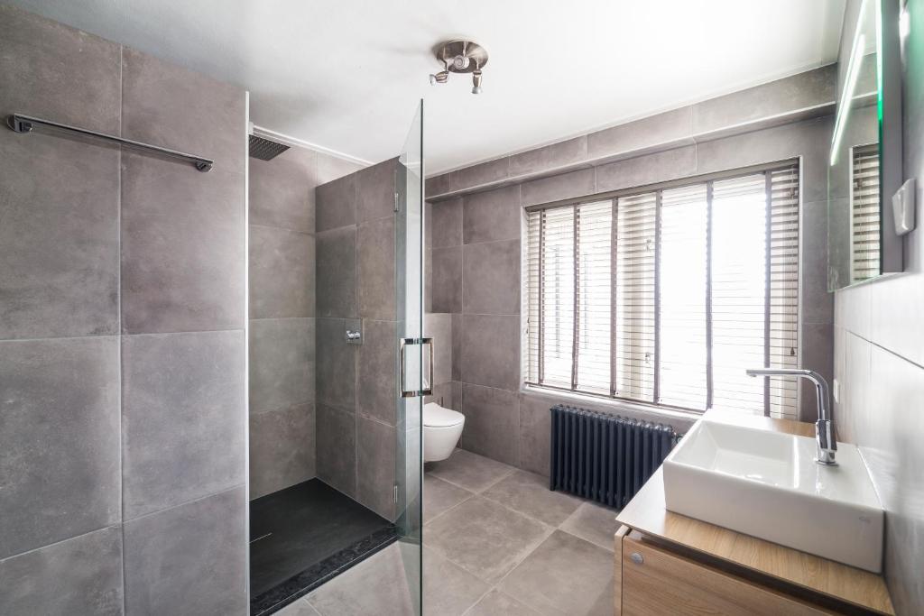Koupelna v ubytování Hotel Loco