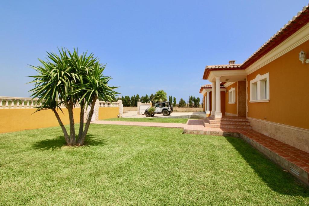 A garden outside Finca las Ranas