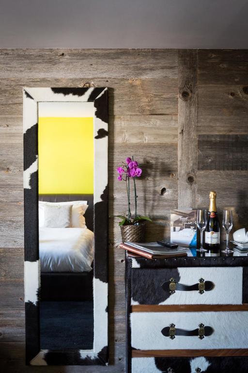 Kuchyň nebo kuchyňský kout v ubytování Hotel Farinet