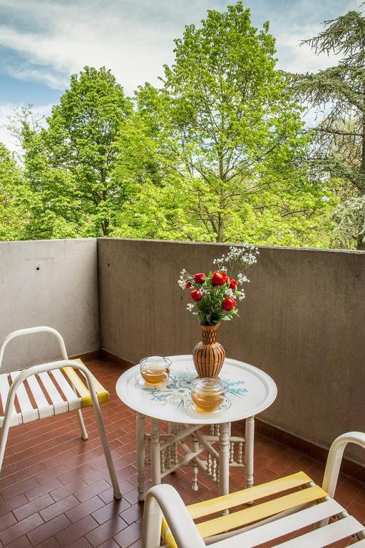 A balcony or terrace at Residenze Bellaria Park "Riverside"