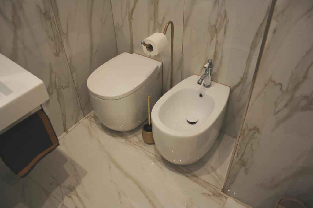 Koupelna v ubytování Hotel Roma Vaticano
