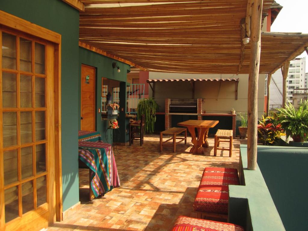 Balkón nebo terasa v ubytování La Casona Azul