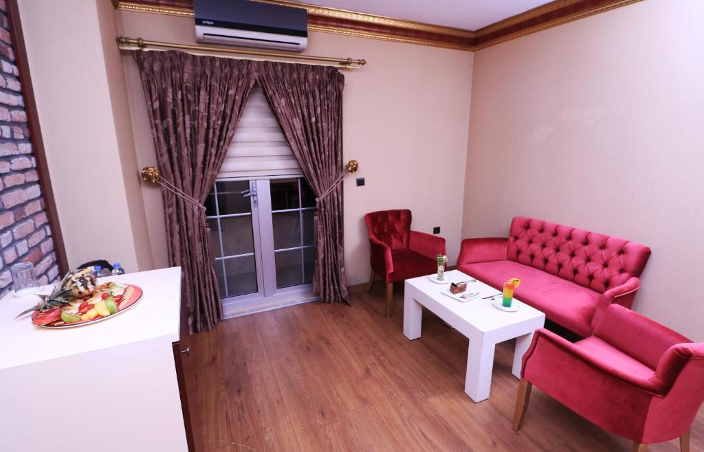 Posezení v ubytování Marvell City Otel
