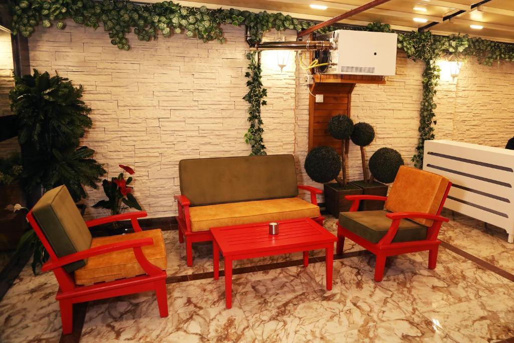 Posezení v ubytování Marvell City Otel