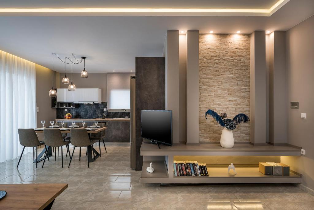 Posezení v ubytování Mirma Luxury Apartment
