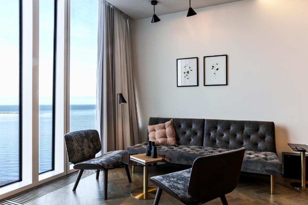 Posezení v ubytování Tower Suites Reykjavík