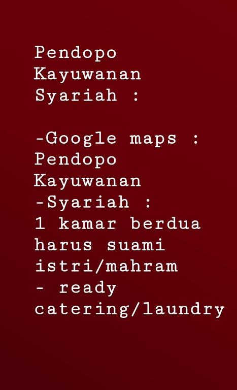 Fotografie z fotogalerie ubytování Pendopo Kayuwanan Syariah Near Terminal Giwangan v destinaci Yogyakarta