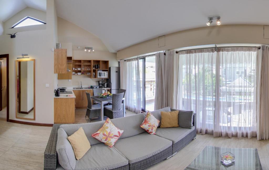 Kuchyň nebo kuchyňský kout v ubytování Villasun Luxury Apartments & Villas
