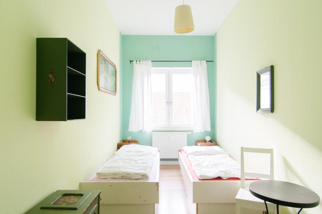 TV o dispositivi per l'intrattenimento presso Labyrinth Hostel Weimar