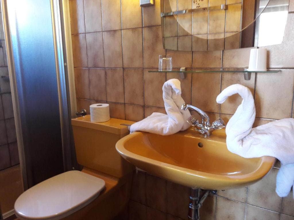 Koupelna v ubytování Hotel Reitherhof
