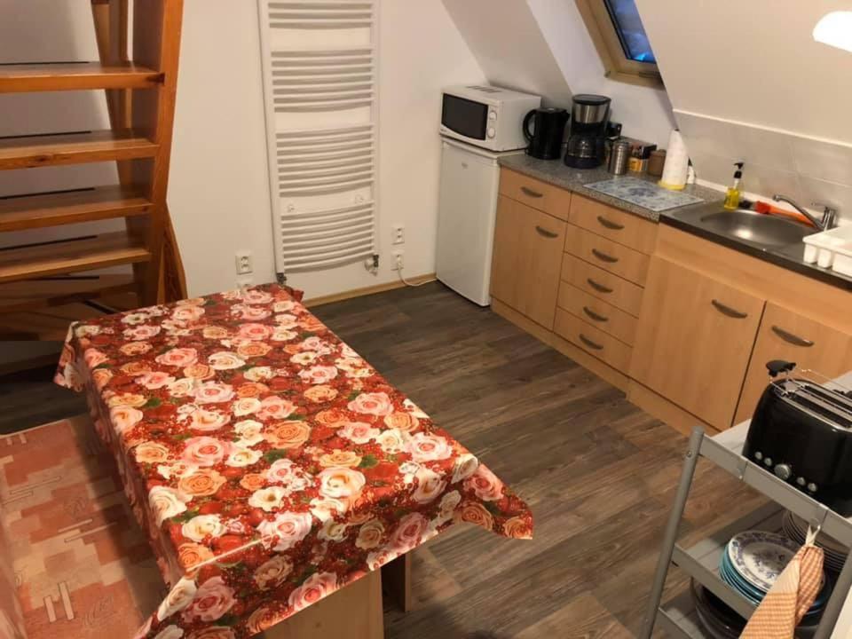 Kuchyň nebo kuchyňský kout v ubytování Apartments Mirror