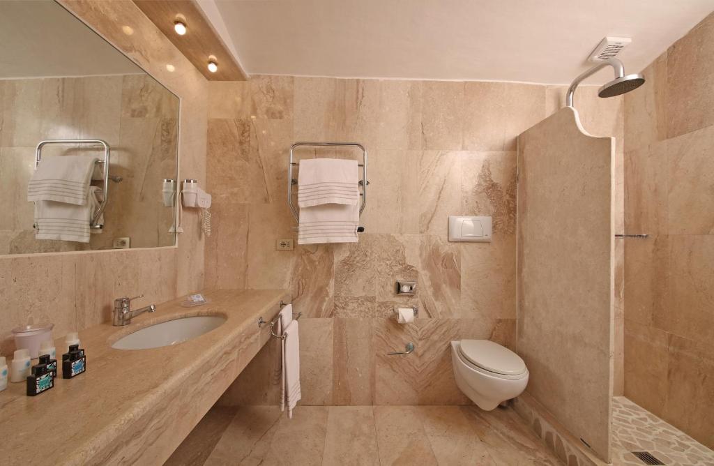 Koupelna v ubytování Hotel Balocco