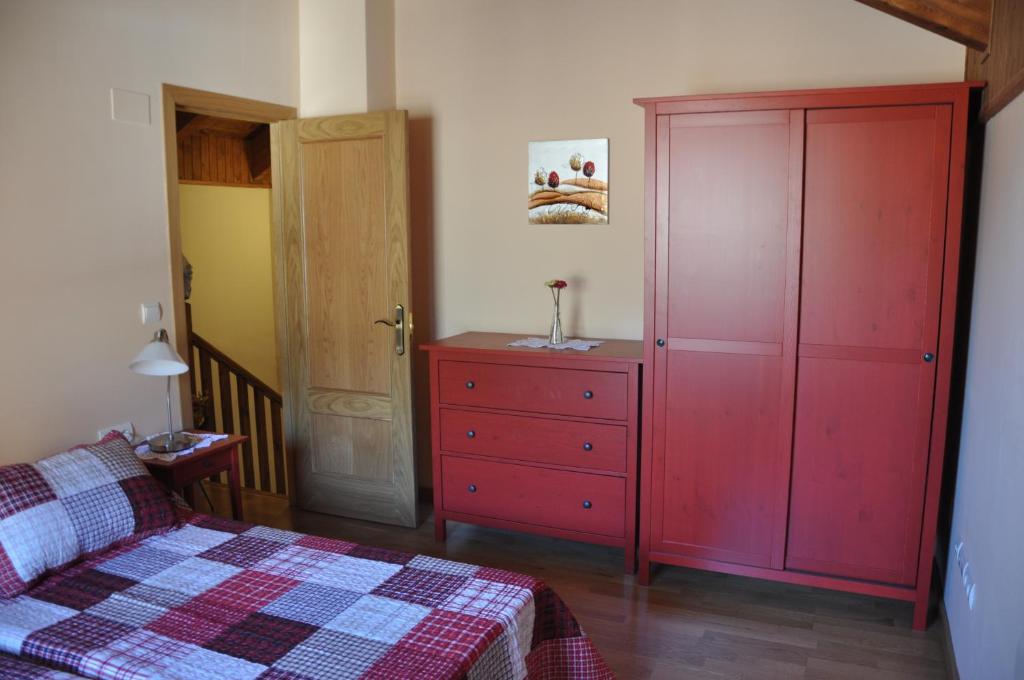 Cama o camas de una habitación en Casa Rural Cancias