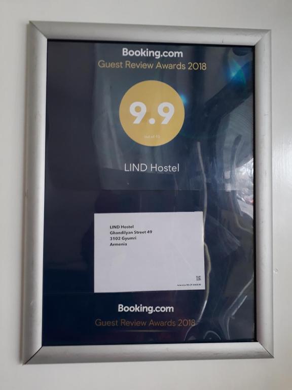 Certifikát, hodnocení, plakát nebo jiný dokument vystavený v ubytování Lind Hotel and Guest House