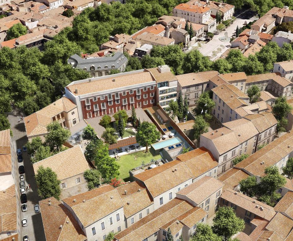 Nespecifikovaný výhled na destinaci Nîmes nebo výhled na město při pohledu z hotelu