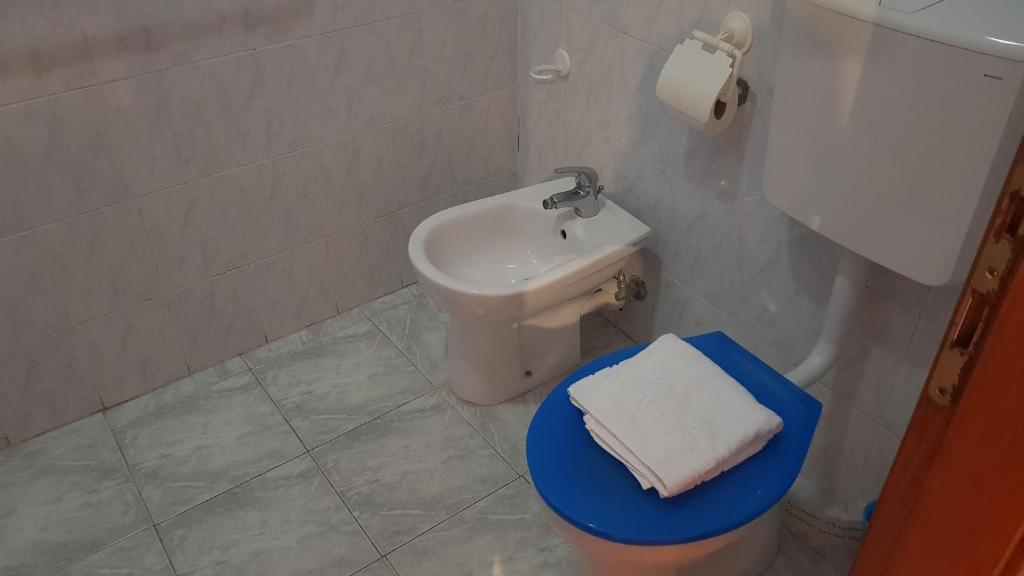 Kúpeľňa v ubytovaní Locanda Dalla Compagnia