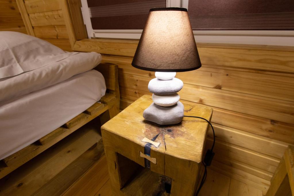 Postel nebo postele na pokoji v ubytování Cottage Shgedi