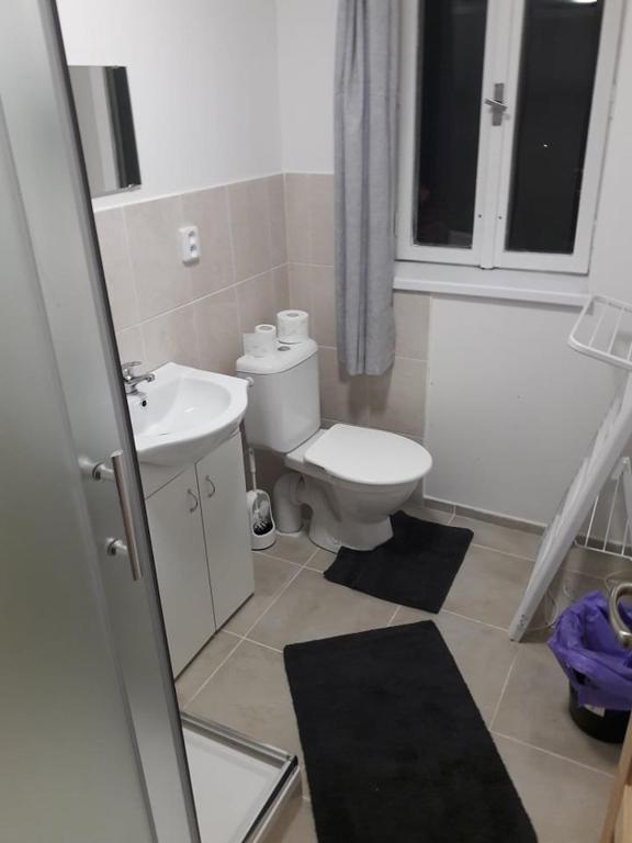 Koupelna v ubytování Apartmán pod Mariánskou horou