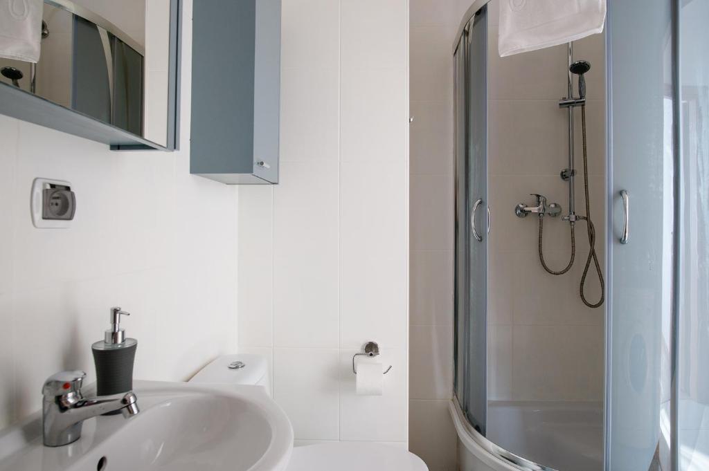 Kúpeľňa v ubytovaní Apartament Trzech Stolic