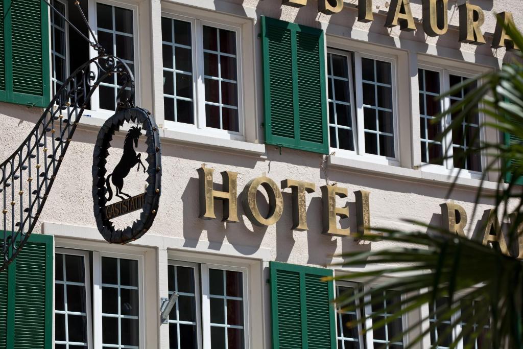 Certifikát, hodnocení, plakát nebo jiný dokument vystavený v ubytování Hotel Rappen am Münsterplatz
