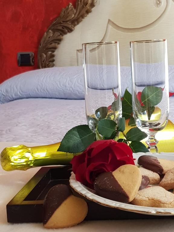 Postel nebo postele na pokoji v ubytování Il Sasso Bianco