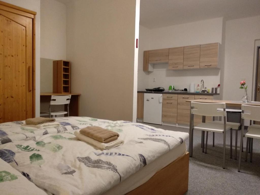 Kuchyň nebo kuchyňský kout v ubytování Prázdninový dům Na Panorámě