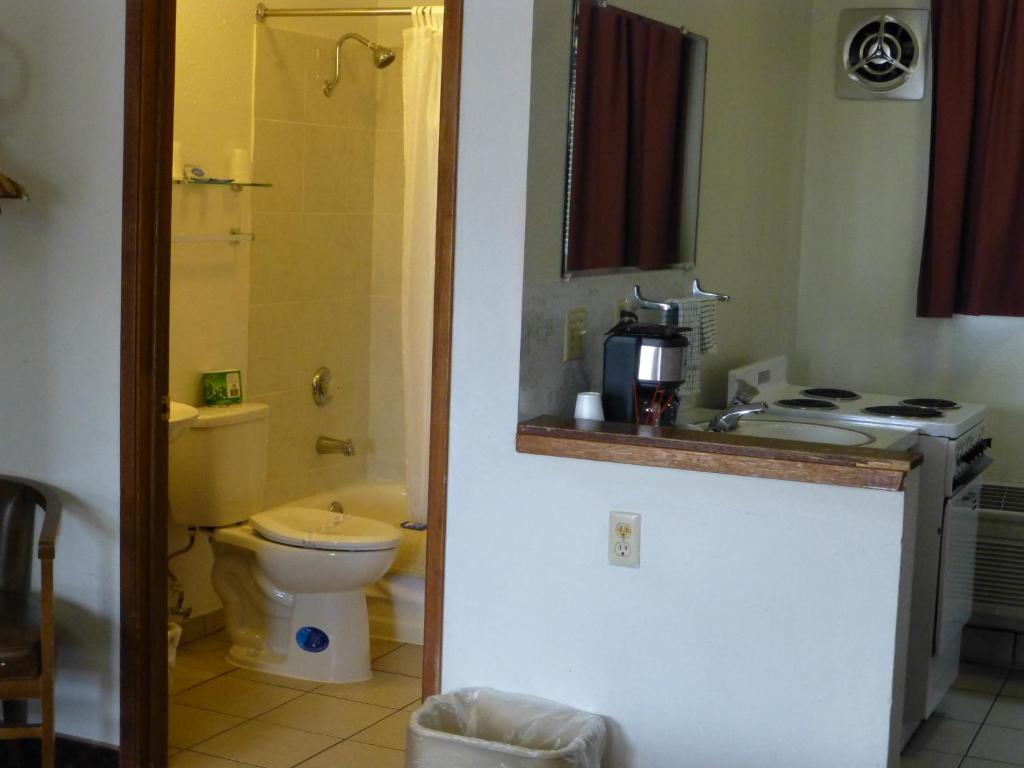 Koupelna v ubytování Umatilla Inn & Suites