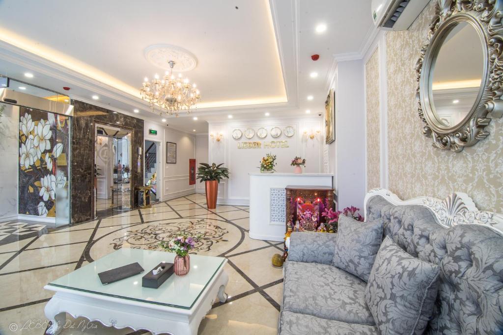 Posezení v ubytování Lieber Hotel